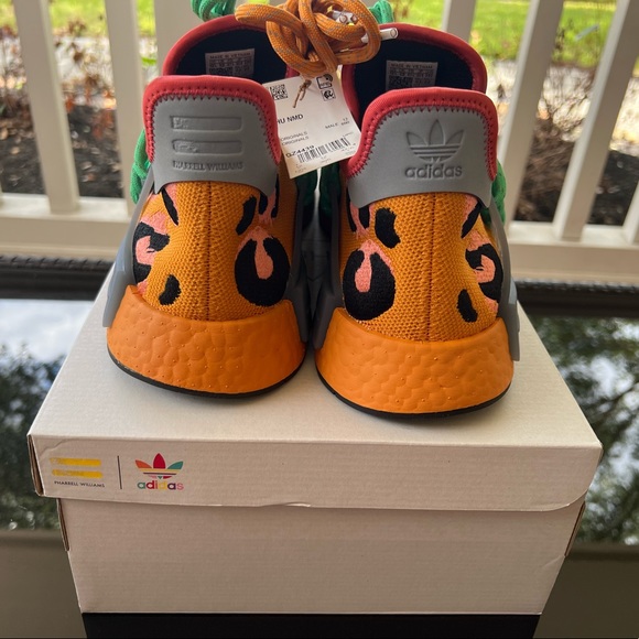 adidas Pharrell x NMD HU Human Race Animal Print Sneakers GZ4439 Men's Size 12 - Picture 6 of 10
